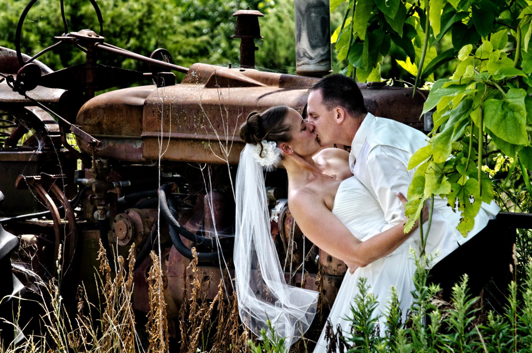 Illustrative style of wedding photography enhanced with special effects applied, by Robertsons' Warehouse Photography, Wichita, KS