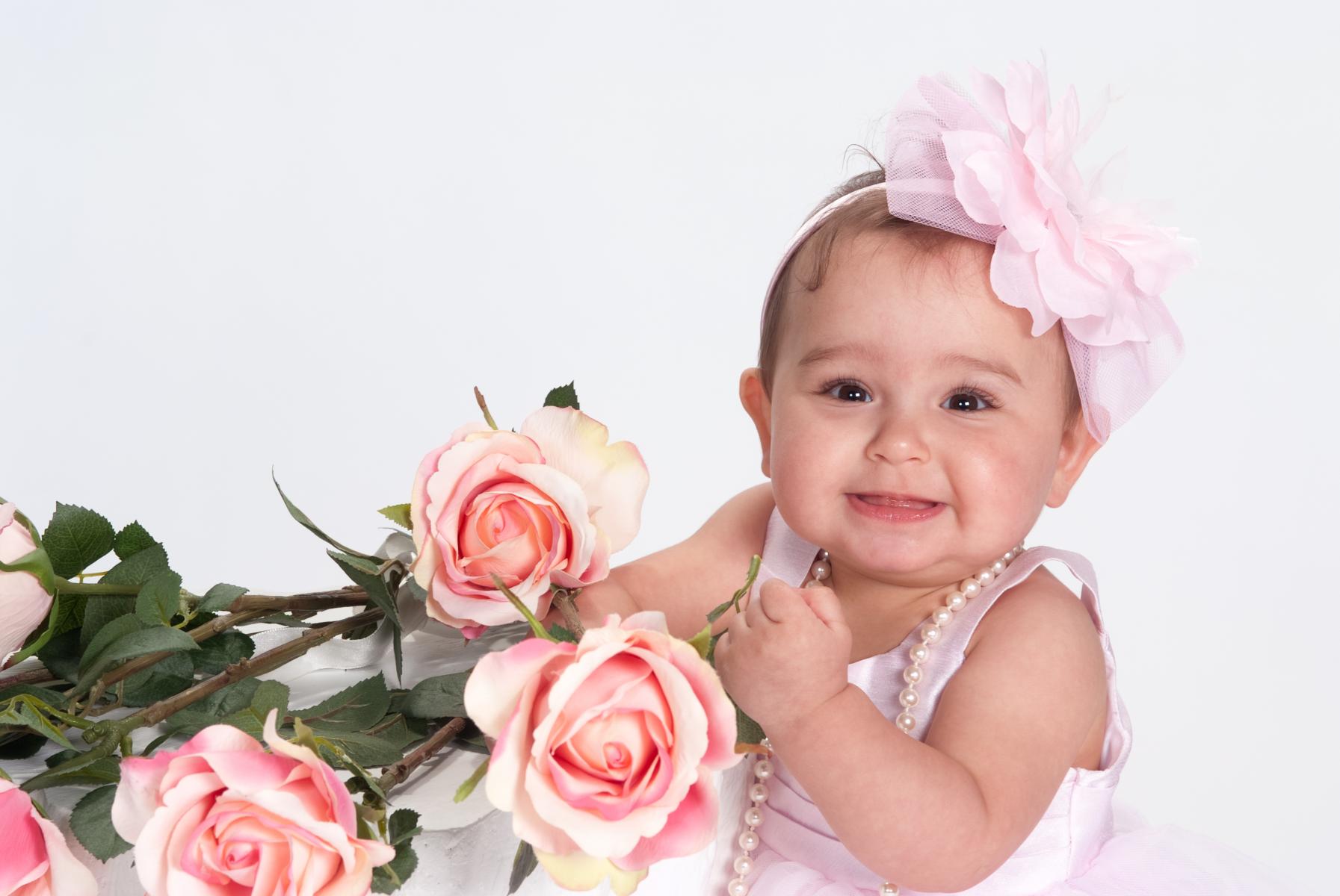 Nine Month Old Baby Girl Portrait by Robertsons' Warehouse Photography, Wichita, KS