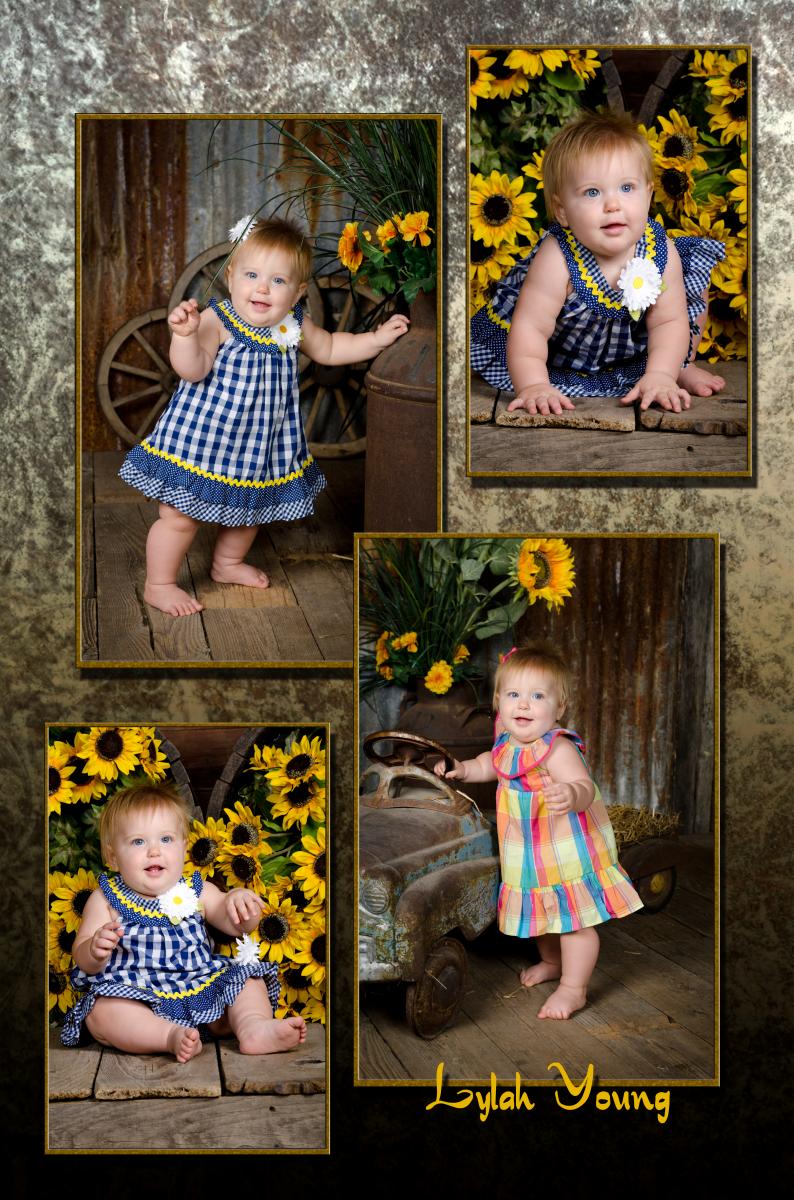 Portrait of Baby Girl's 1st trip to Kansas by Robertsons' Warehouse Photography, Wichita, KS
