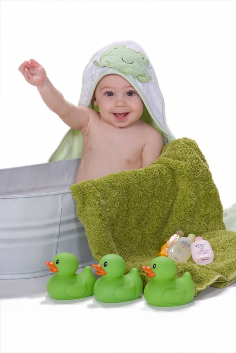 7 Months Portrait with White Background by Robertsons' Warehouse Photography, Wichita, KS